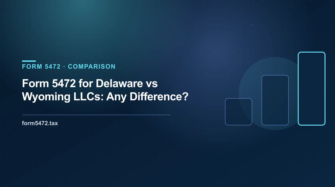 form 5472 wyoming llc vs delaware llc — state of formation does not change the federal filing obligation