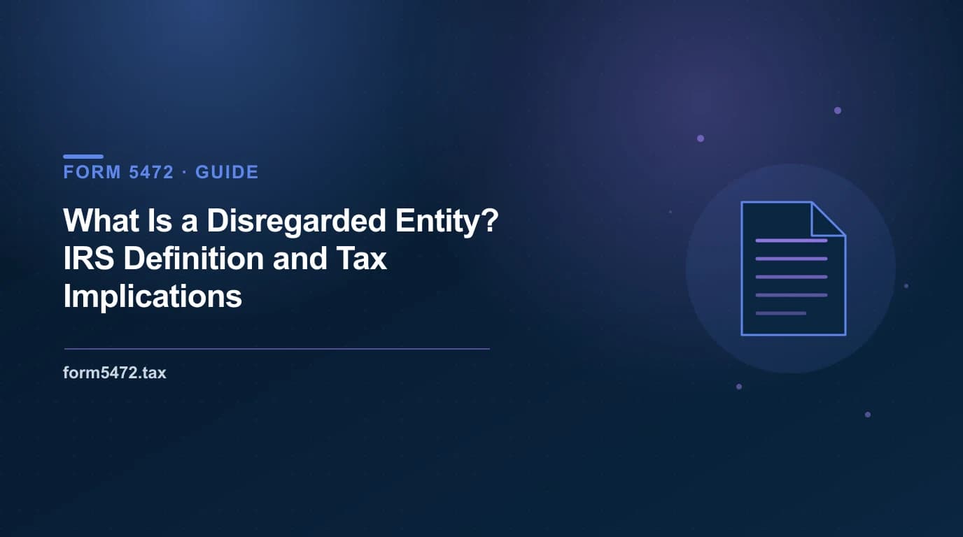 what is a disregarded entity — IRS pass-through classification for single-member LLCs
